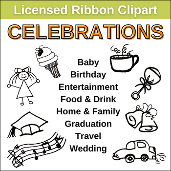 holiday ribbon clip art