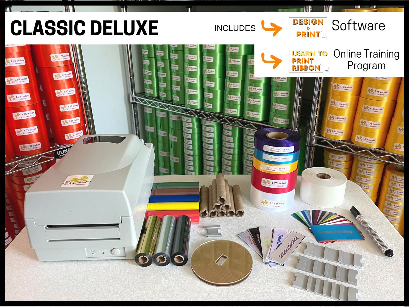 Customize Ribbon Machine The Ribbon Print Company | Custom Ribbon Print Machines and Supplies