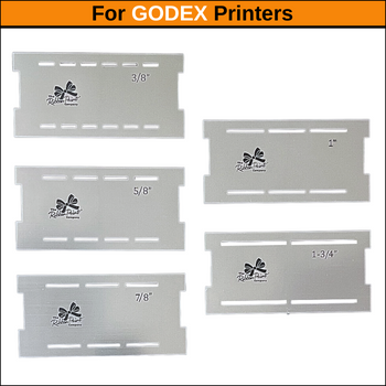 Multi Ribbon Individual Plates - Godex - The Ribbon Print Company