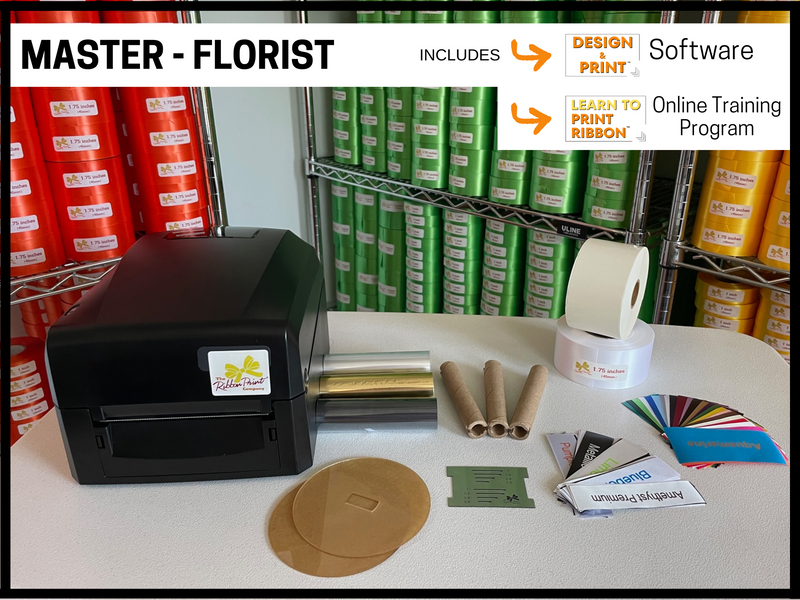 Master Florist Ribbon Printer Package - The Ribbon Print Company